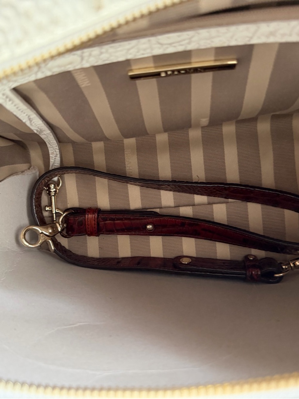 NWT Brahmin Priscilla Satchel - Picture 11 of 12